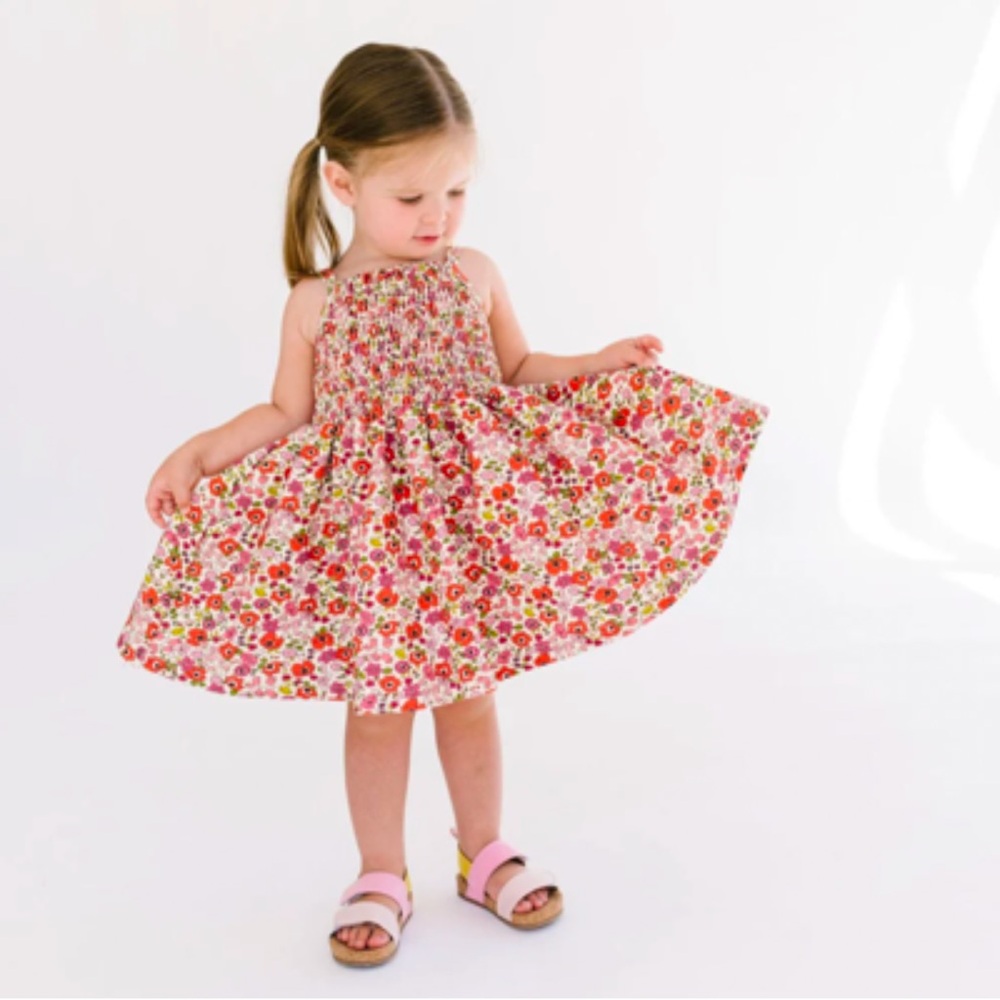 Alice + Ames The Baby Smocked Dress in Poppy Floral